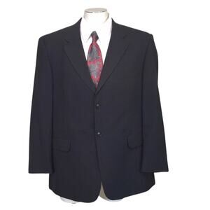 Stafford Suit Coat Size 44Reg Dark Charcoal Gray Classic